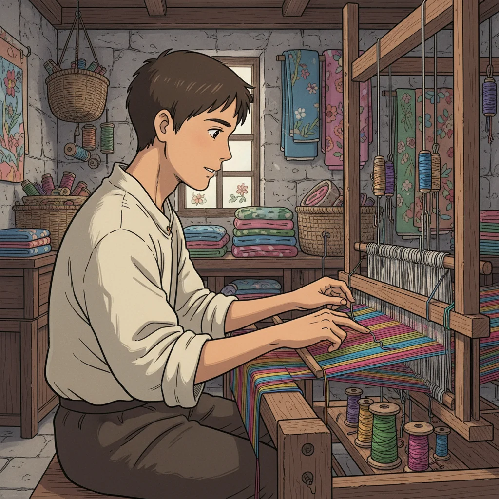 Illustration for: Weaving His Own Story