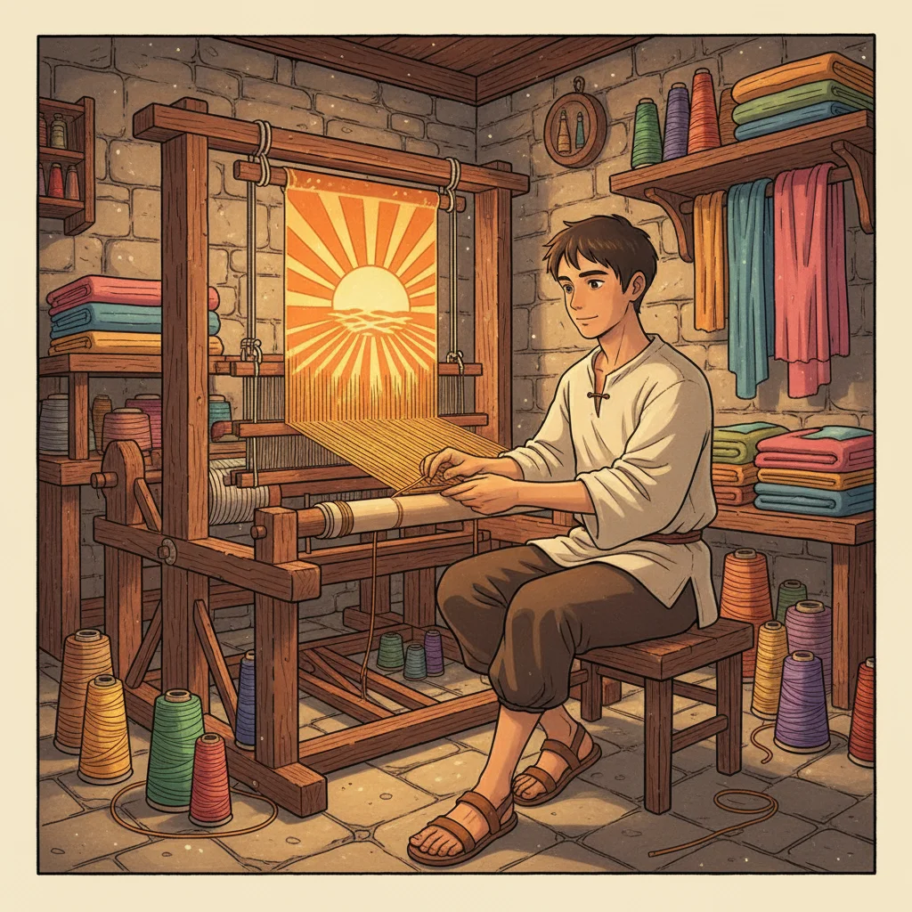 Illustration for: Golden Threads of Sun