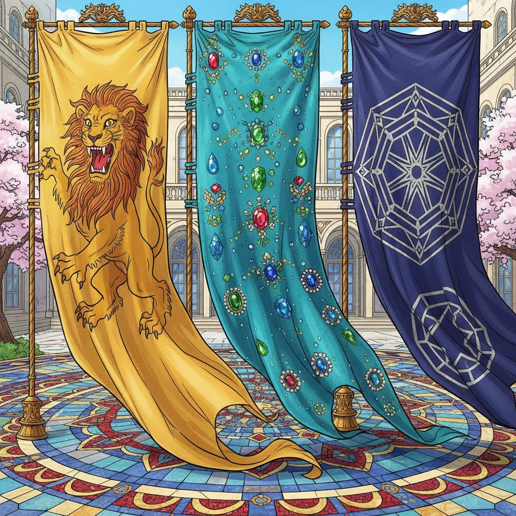 Illustration for: Banners of Power and Grandeur