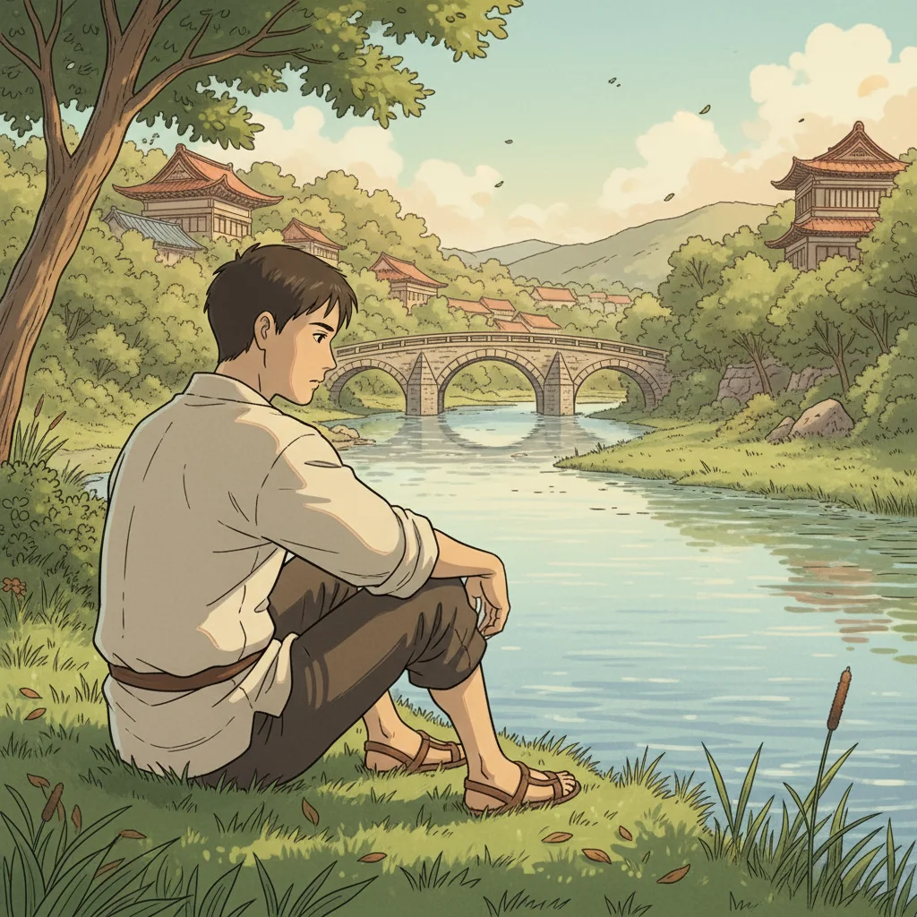 Illustration for: Seeking Solace by the River