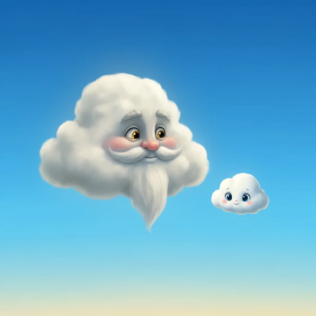 Illustration for: The Wise Old Cloud