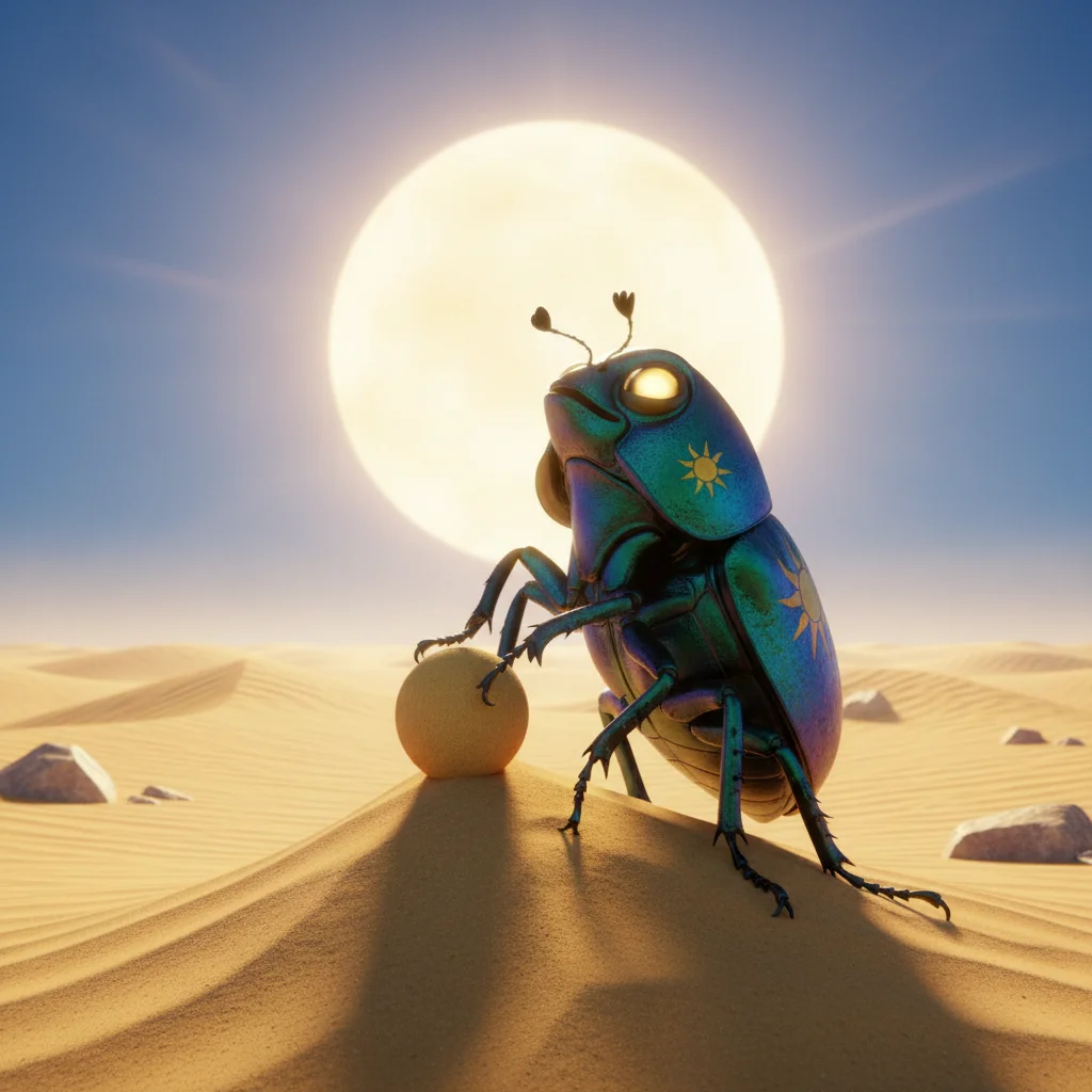 Illustration for: A Beetle with a Dream