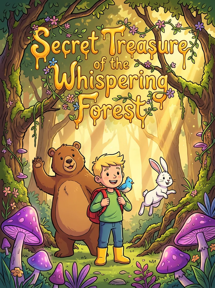 窃窃私语森林的秘密宝藏 kids picture book cover