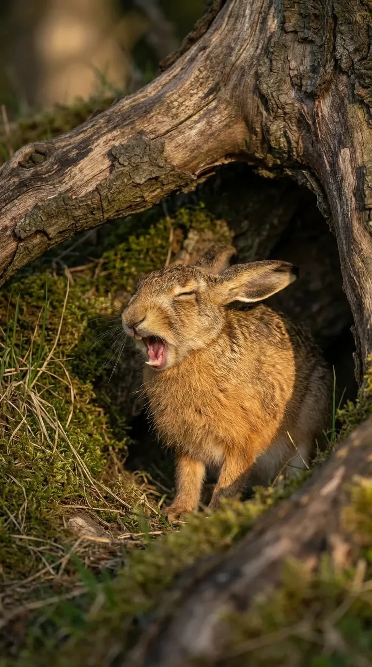 Illustration for: A Big Hare Yawn