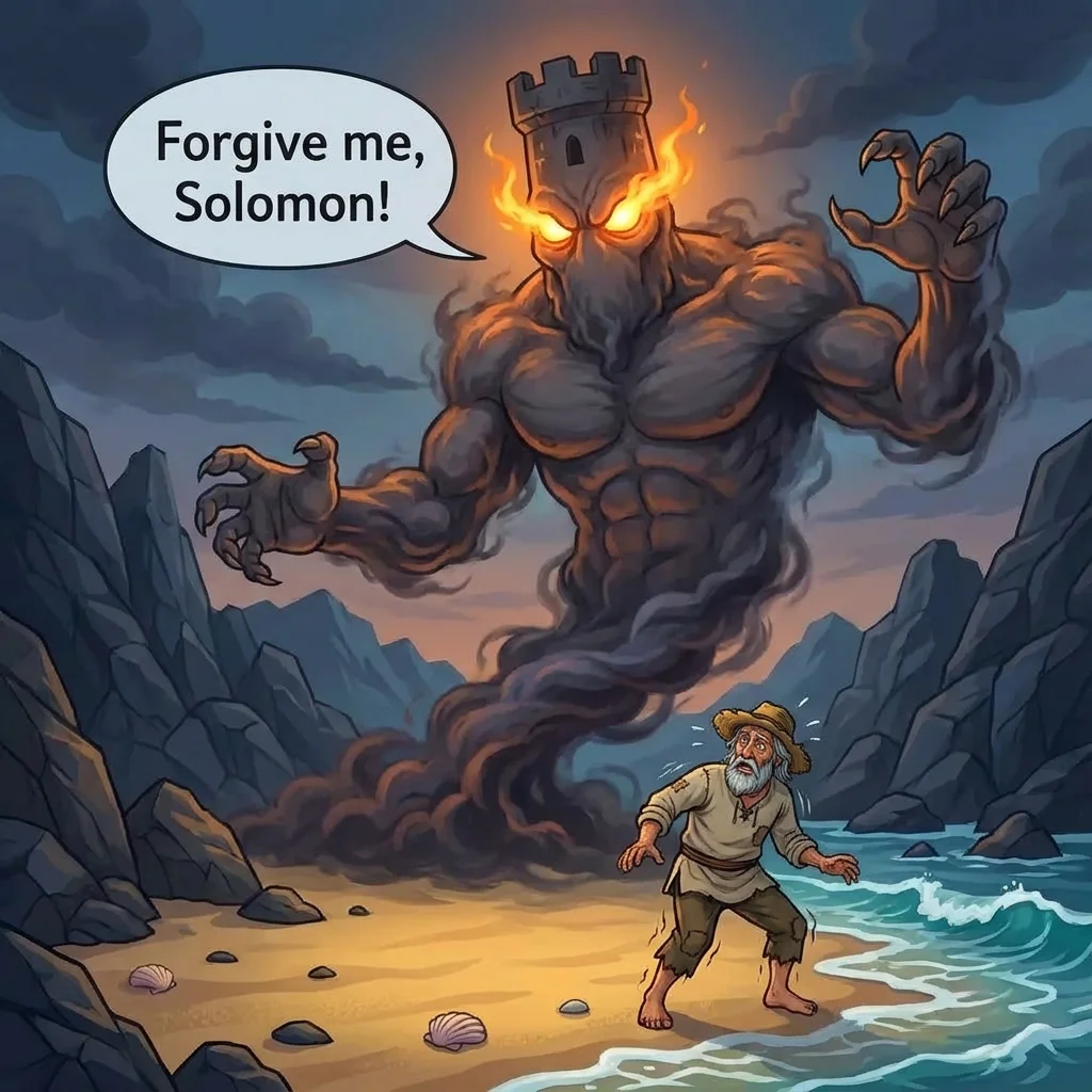 Illustration for: The Terrifying Genie