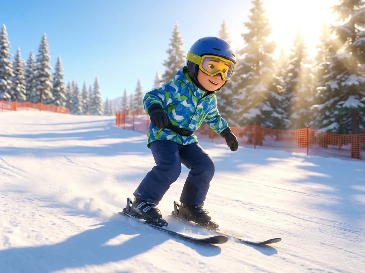 Illustration for: 雪上飞翔