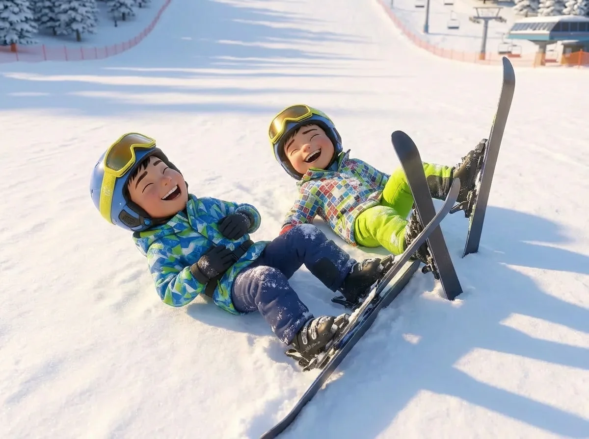 Illustration for: 纠缠在一起的笑声