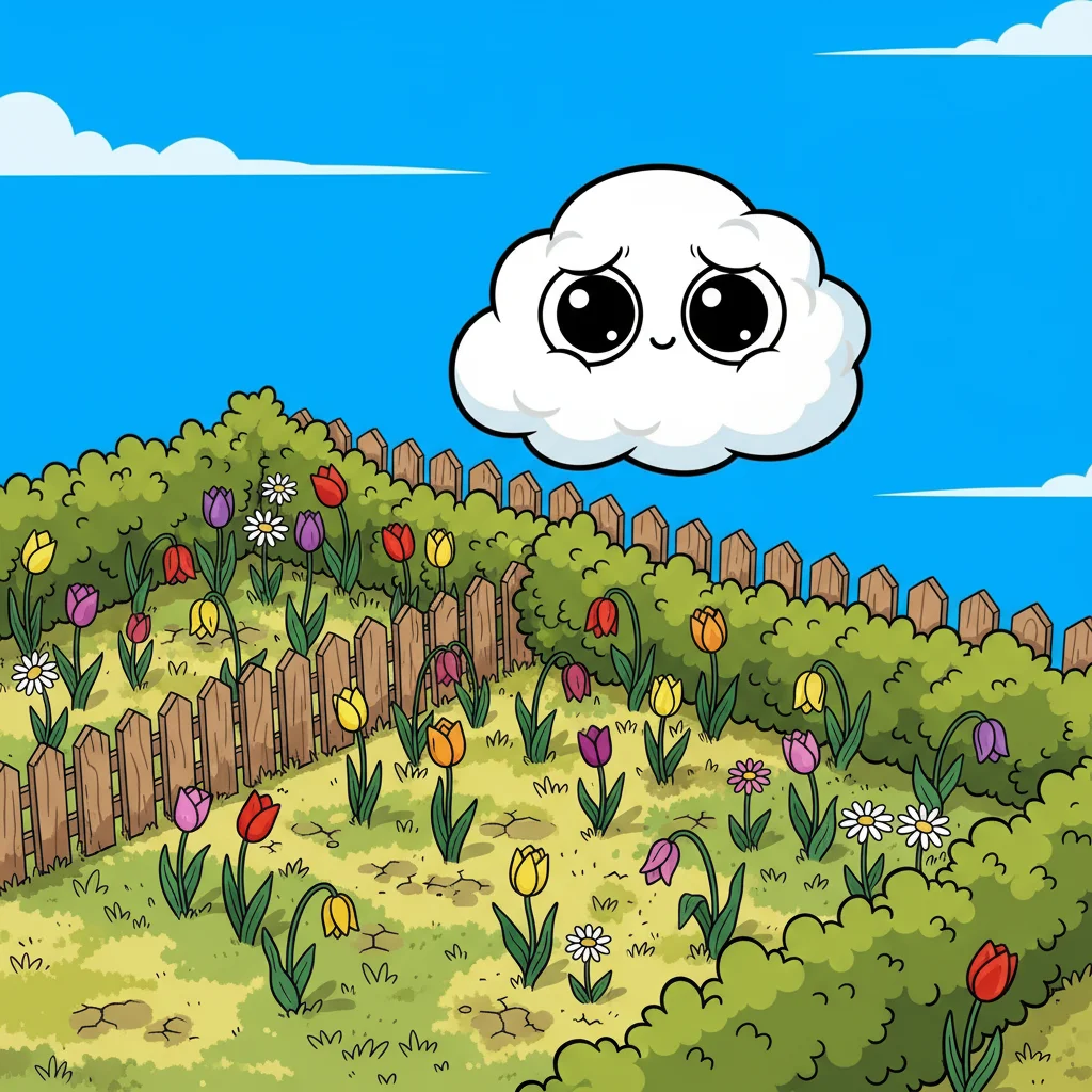 Illustration for: The Thirsty Garden