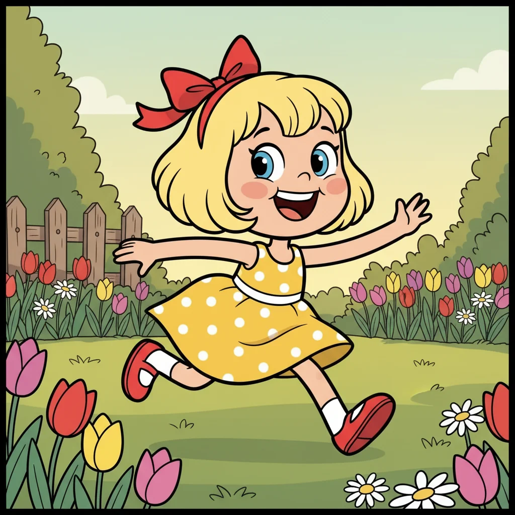Illustration for: A Girl in the Garden