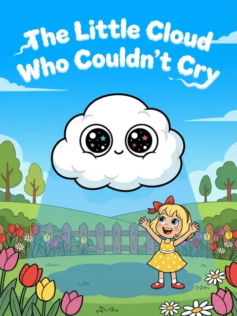 The Little Cloud Who Couldn't Cry kids picture book cover