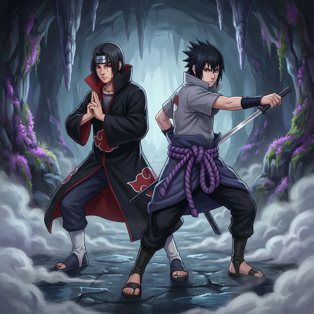 Illustration for: 兄弟背靠背