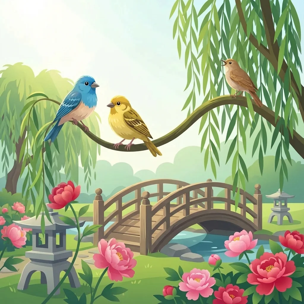 Illustration for: Dancing Flowers