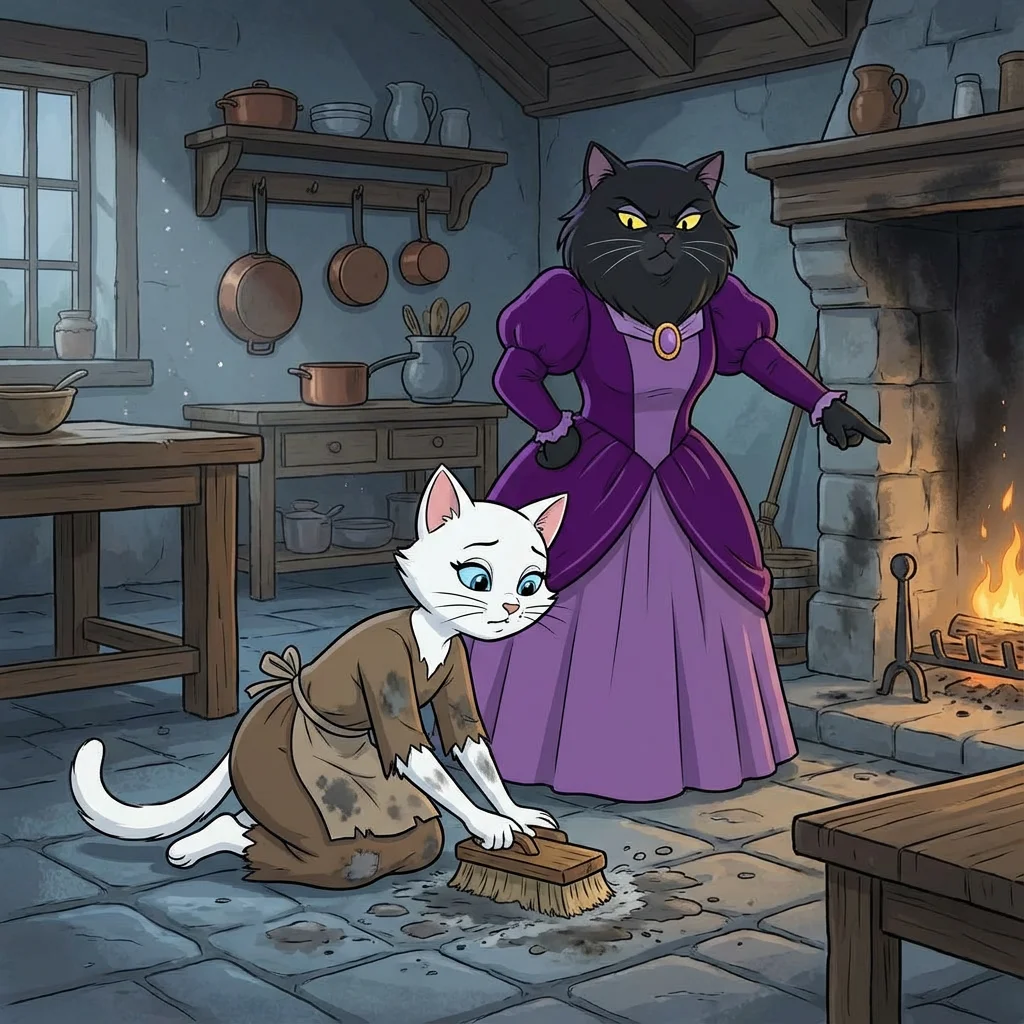 Illustration for: Cinderella's Chores