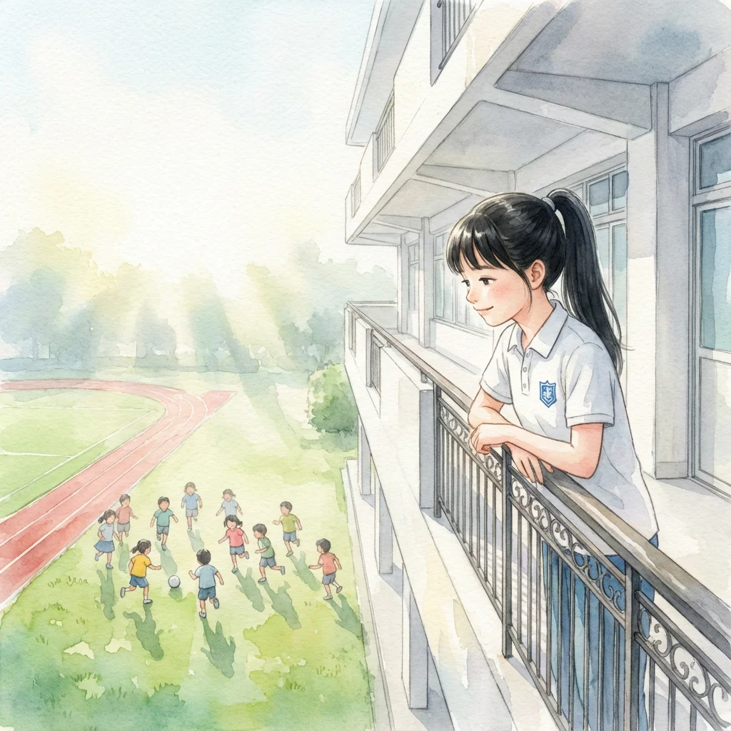 Illustration for: 操场上的小豆丁