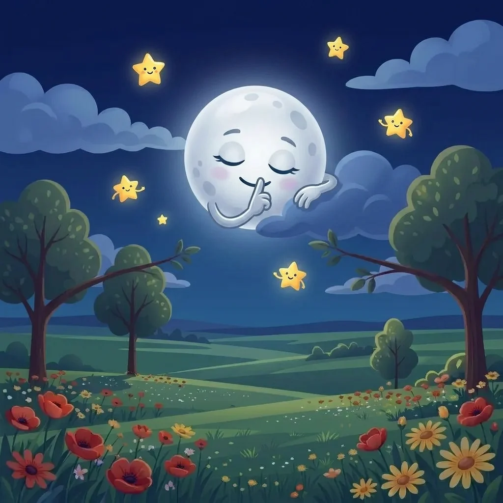 Illustration for: Shhh, Whispers the Moon