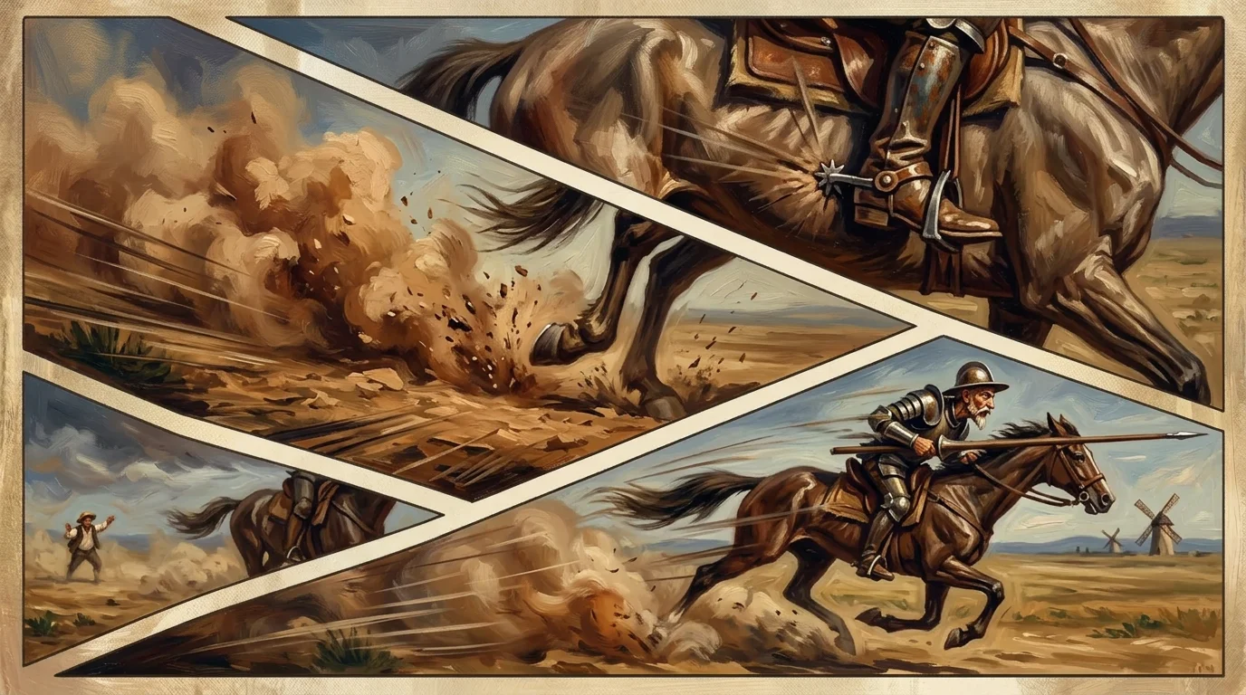 Illustration for: Al galope