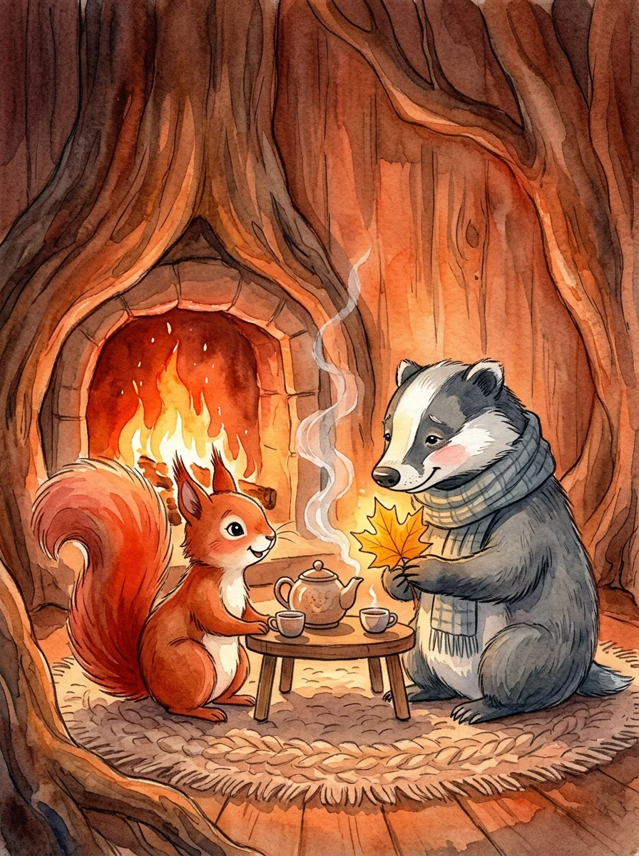 Illustration for: 亮起来的壁炉